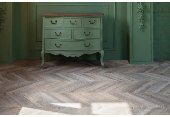 Кварц-винил Шеврон Шампань (690*115*2,5 мм) — купить в Перми