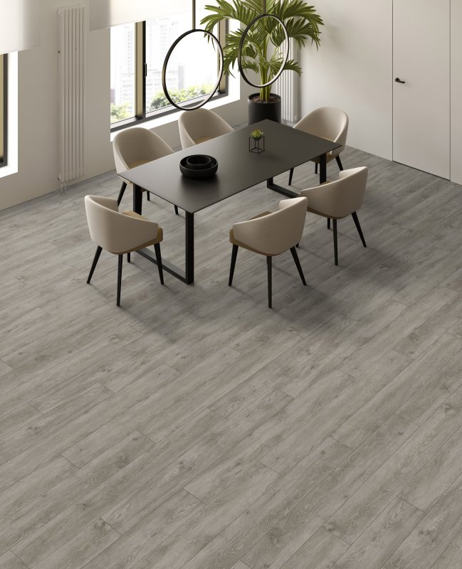 Кварцвинил  "Juteks" Mild Grey (1219,2*184,1*2,5 мм) — купить в Перми