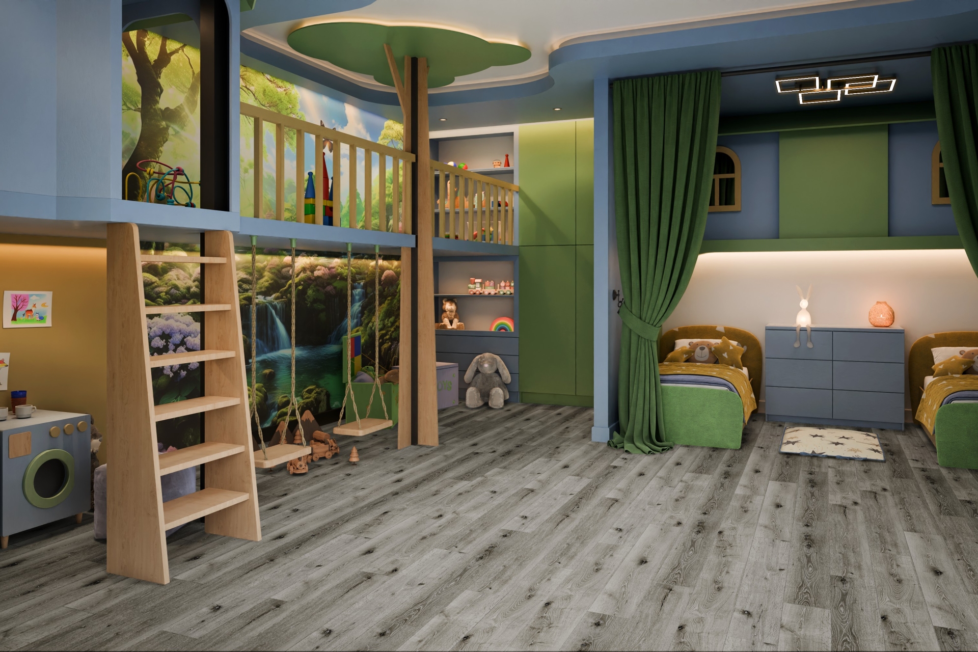 Усовершенствованная кварц-виниловая плитка «Damy Floor» Дуб Состаренный Серый (1227*187*2,5 мм) — купить в Перми