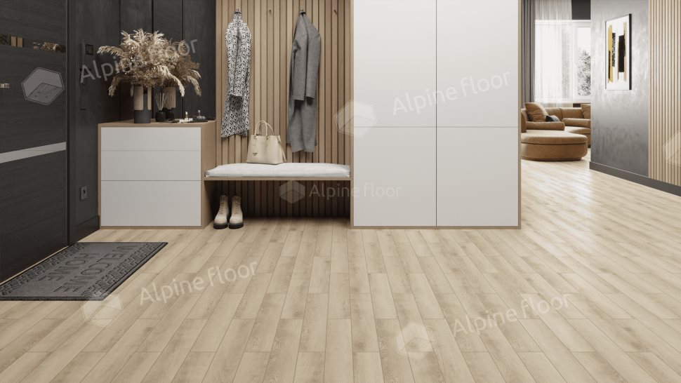 Ламинат "Alpine Floor" Herringbone 12 PRO Дуб Орлеан (606*101*12 мм) — купить в Перми