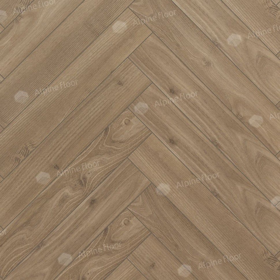 Ламинат "Alpine Floor" Herringbone 12 Дуб Калабрия (600*100*12 мм) — купить в Перми