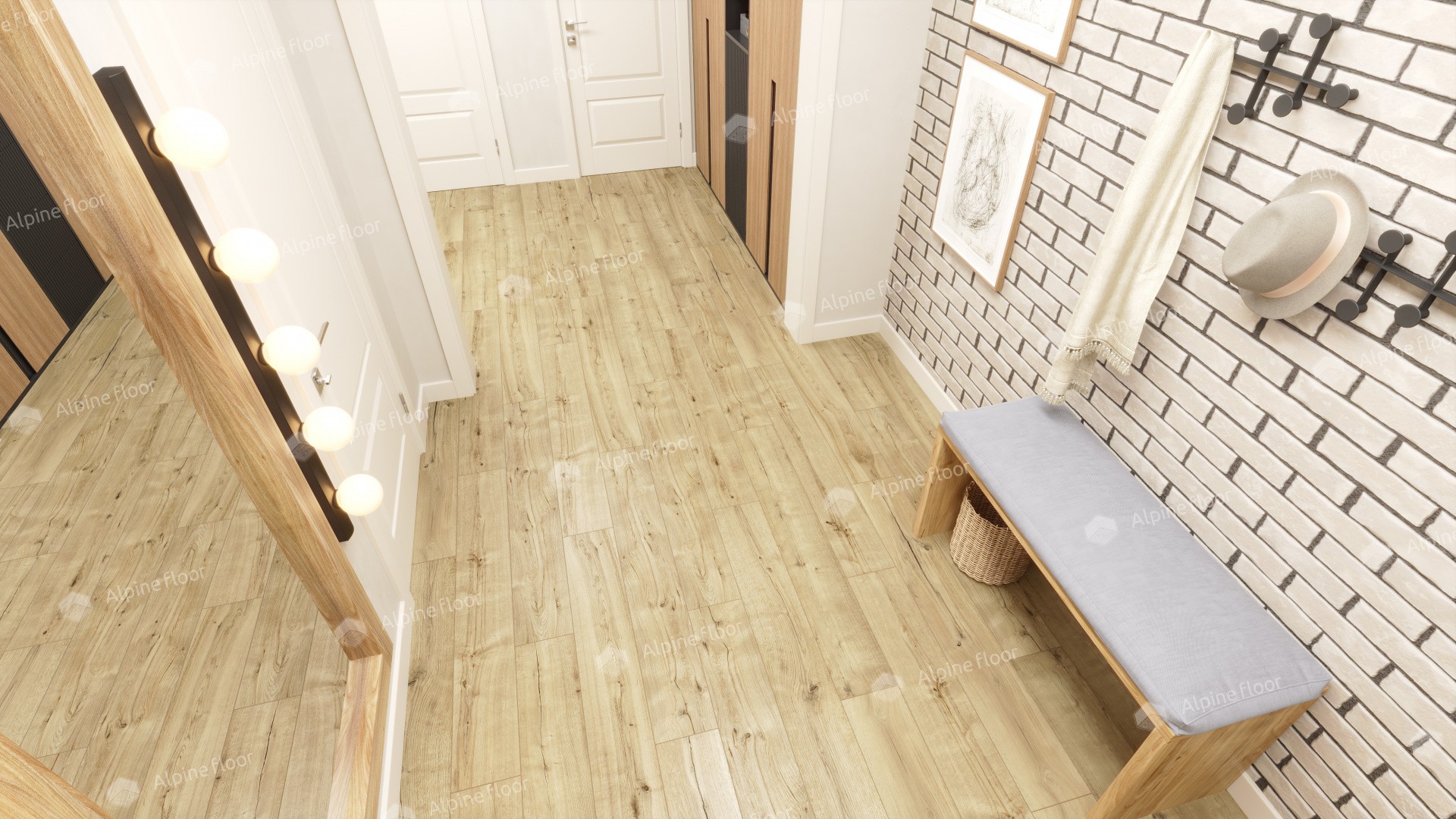 Ламинат "Alpine Floor" Дуб Эмпуриабрава (1285*192*8 мм) — купить в Перми