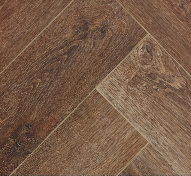 Виниловый ламинат SPC "Cronafloor" Herringbone Дуб Тулуза (640*128*4,5 мм) — купить в Перми