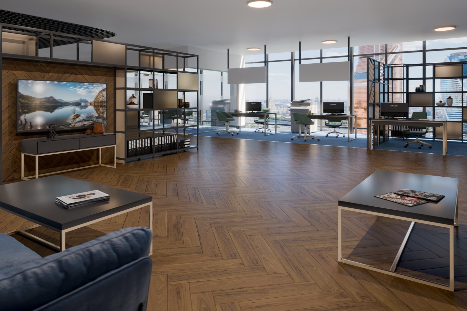 Инженерный паркет «Damy Floor» Ореховый (укладка елочкой) — купить в Перми