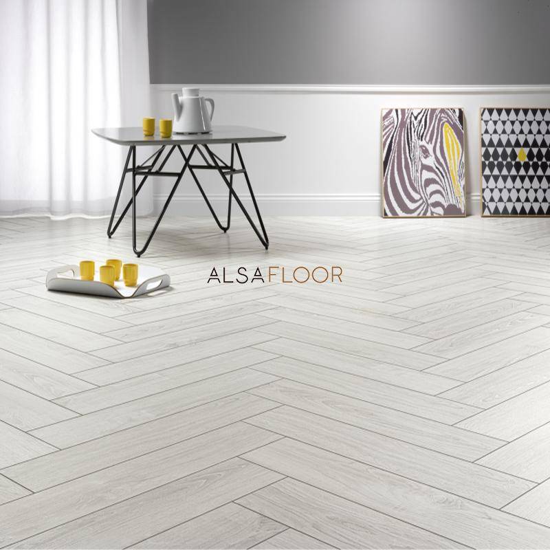 Ламинат "Alsafloor" Herringbone Дуб Полярный (640*143*12 мм) — купить в Перми