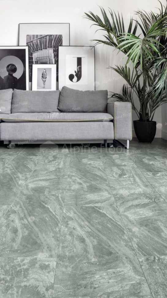 Виниловая плитка "Alpine Floor" Light Stone Хэмпшир (608*303*2,5 мм) — купить в Перми