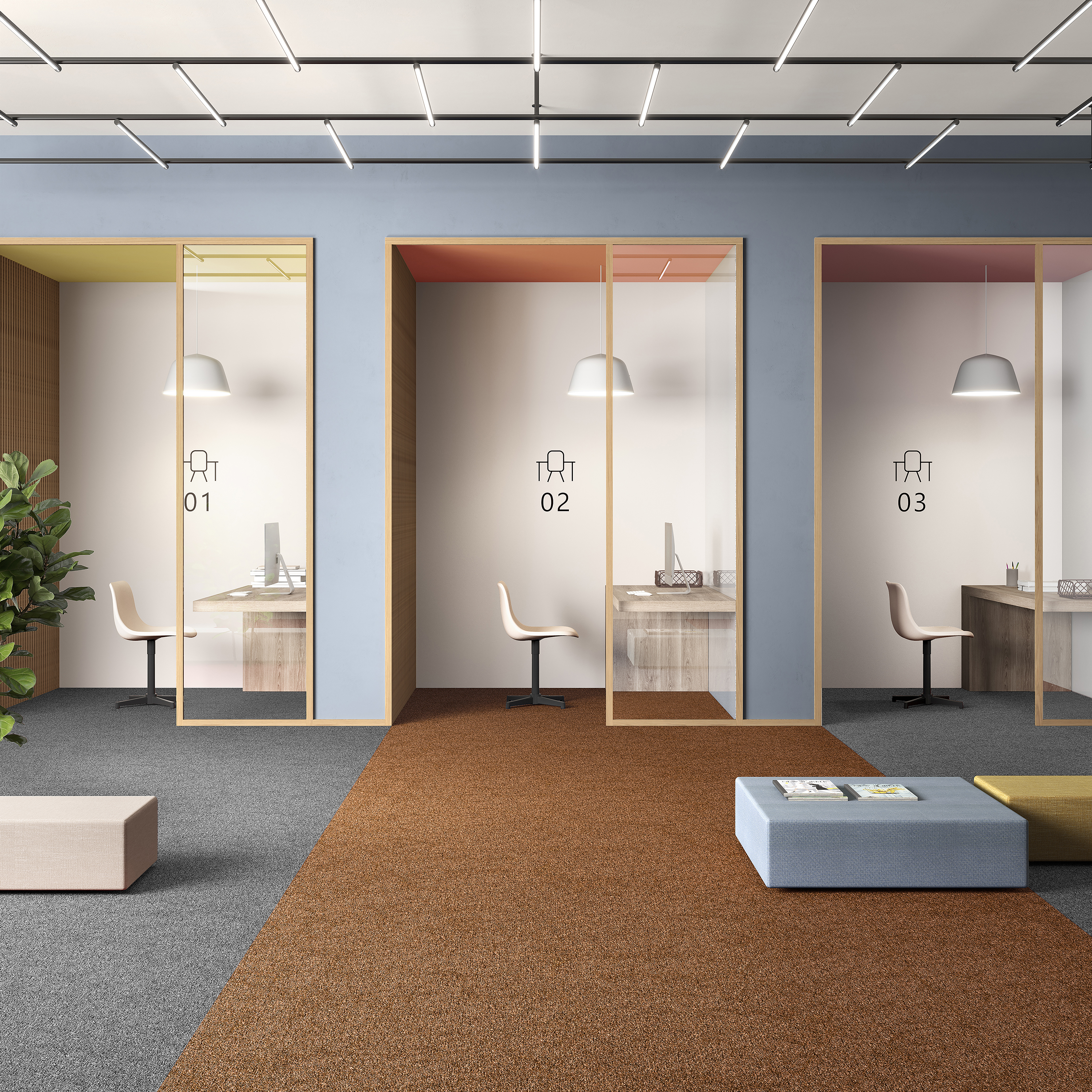 Ковровая плитка Medusa Tile 84 (500*500*5 мм) — купить в Перми