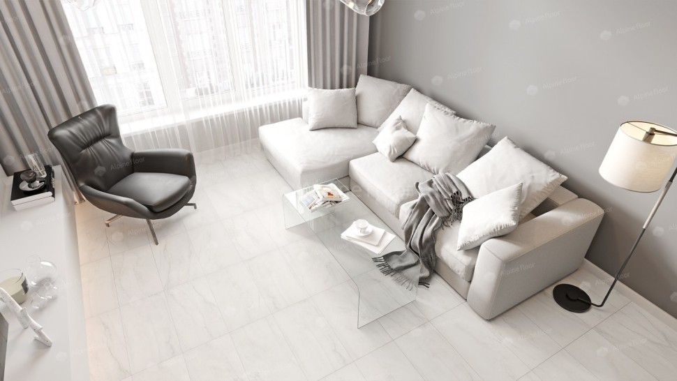 Виниловая плитка "Alpine Floor" Light Stone Брайс (608*303*2,5 мм) — купить в Перми