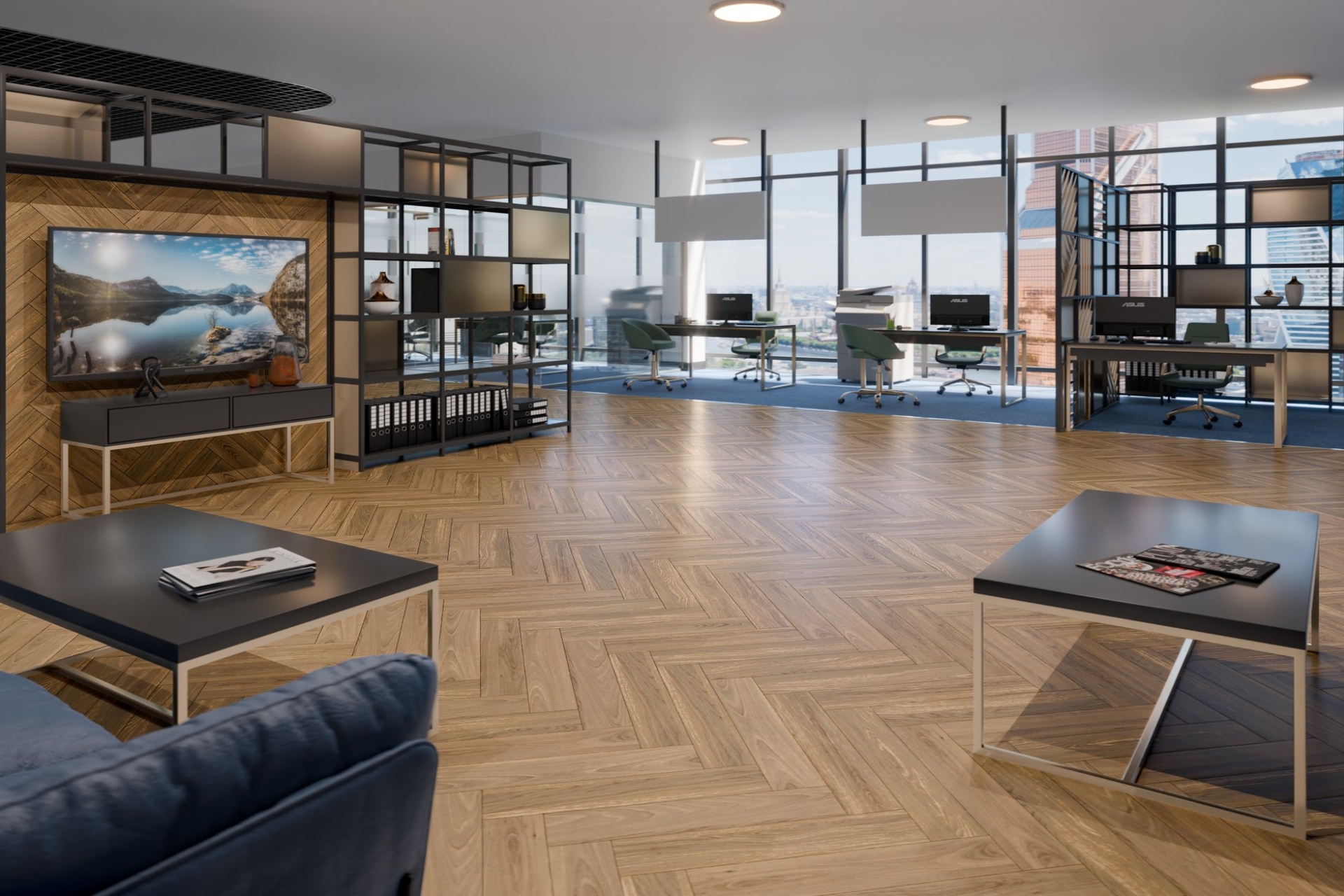 Инженерный паркет «Damy Floor» Натуральный (укладка елочкой) — купить в Перми