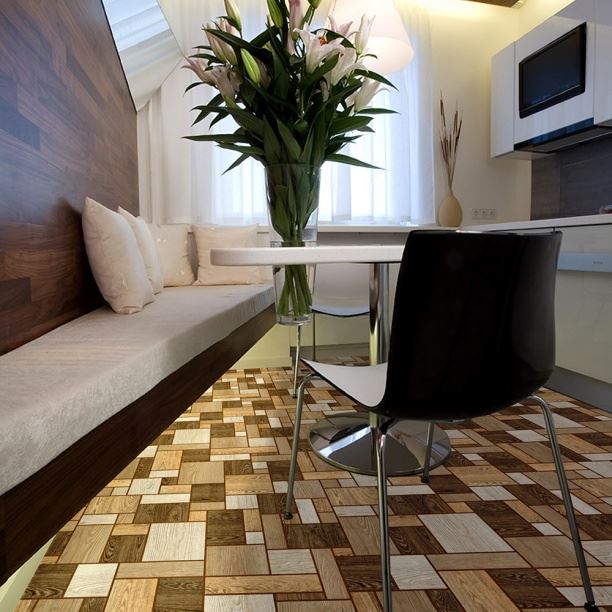 Линолеум бытовой "Комитекс" Печора Тетрис 862 (2,5м) — купить в Перми