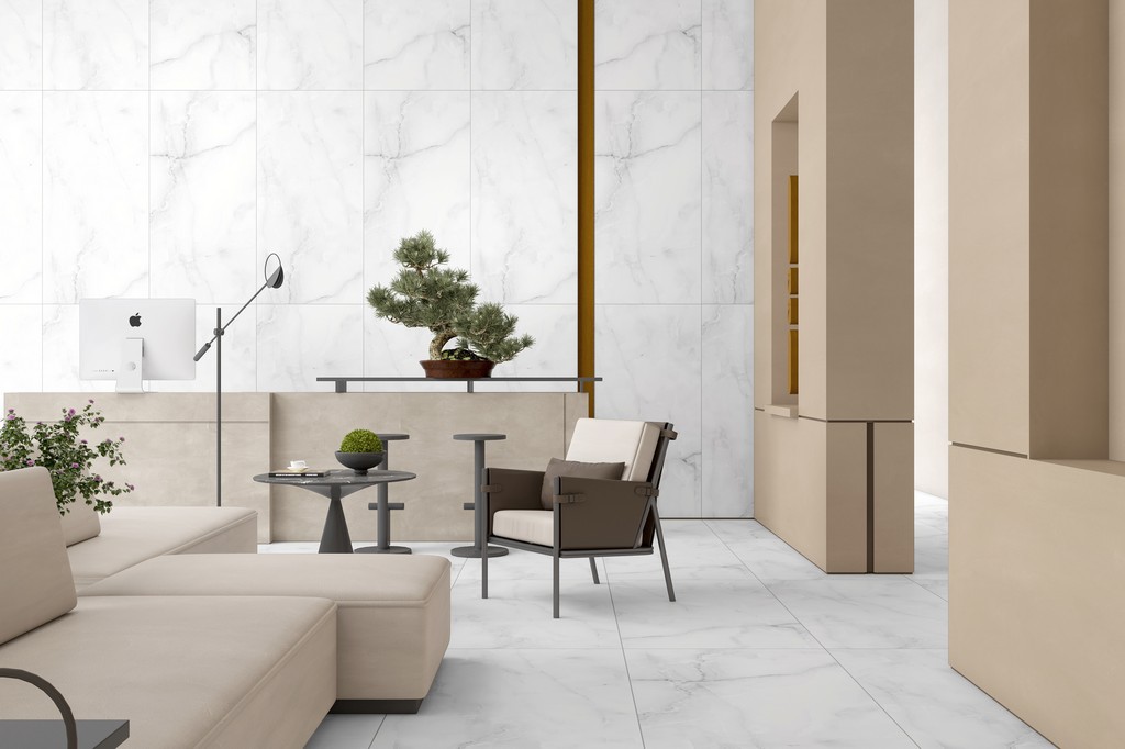 Керамогранит "Ennface" 600*1200 Afyon Ice Матовый Белый — купить в Перми