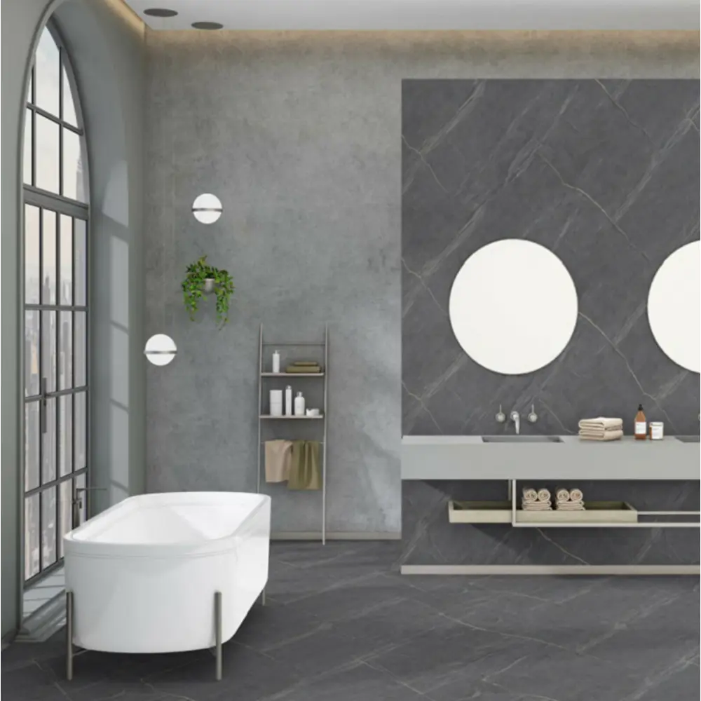 Керамогранит "Sonex" Divine graffite карвинг 60x120см цвет графит с прожилками — купить в Перми