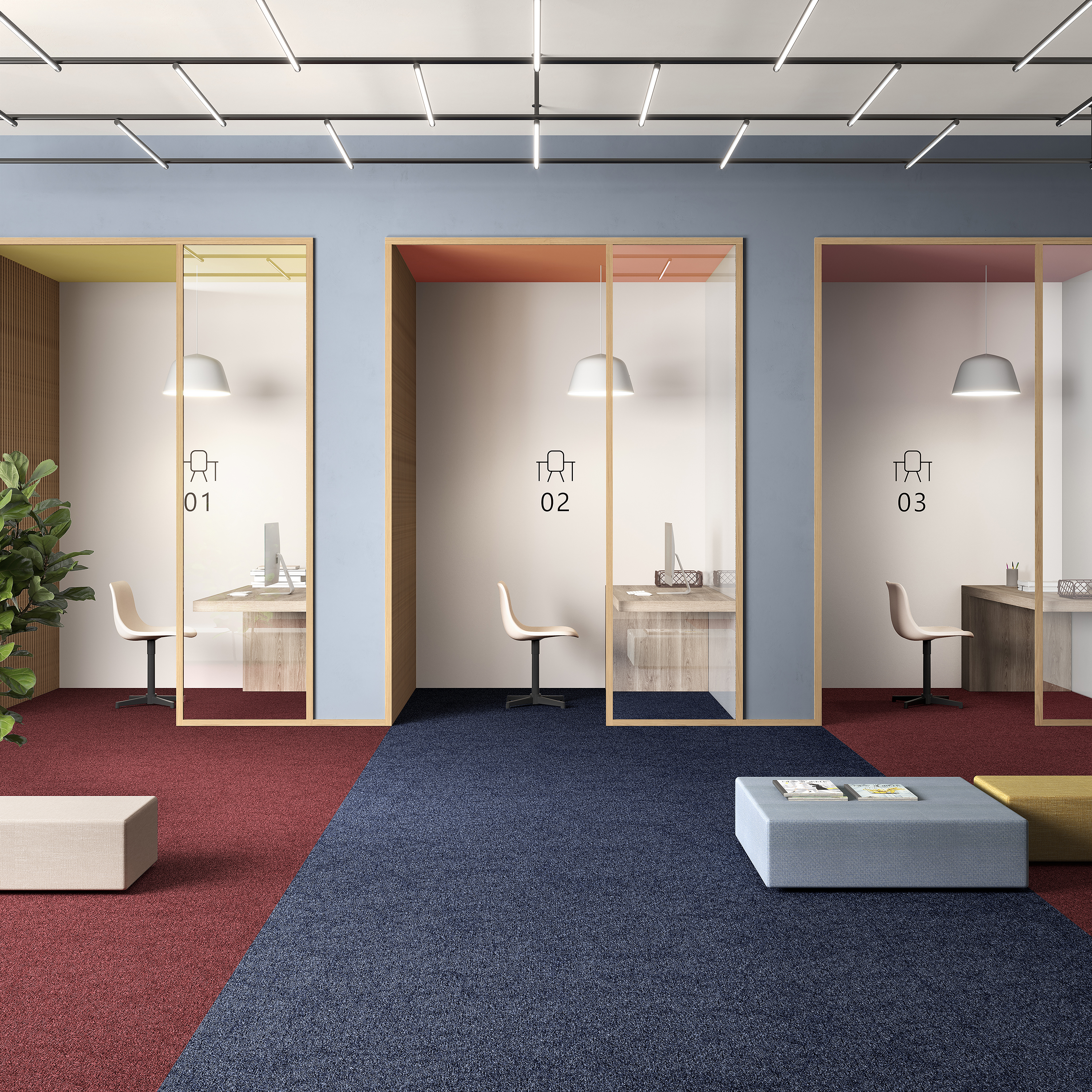 Ковровая плитка Medusa Tile 77 (500*500*5 мм) — купить в Перми