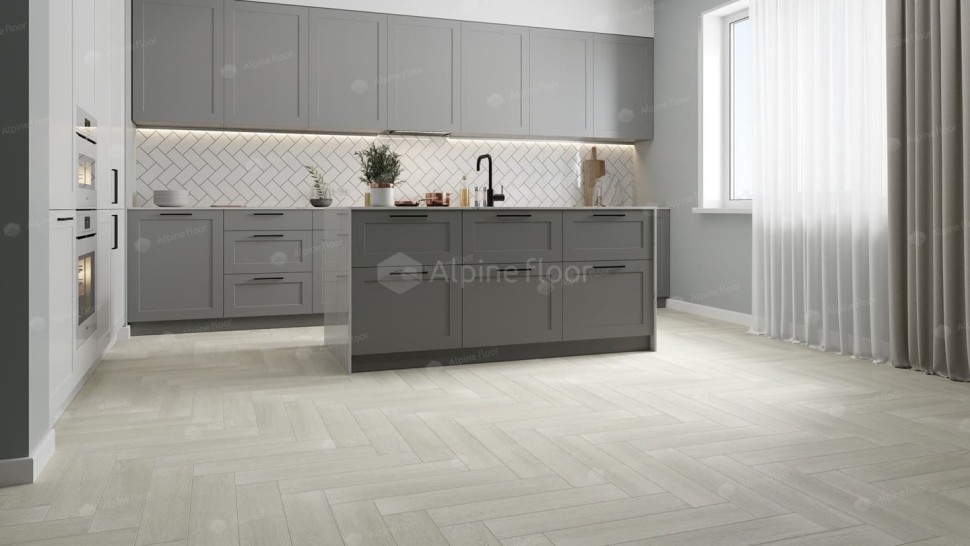 Виниловая плитка "Alpine Floor" Parquet LVT Зимний Лес (590*118*2,5 мм) — купить в Перми