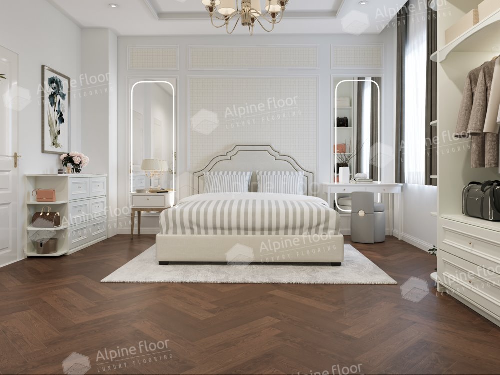 Инженерная доска "Alpine Floor" Дуб Браун (600*120*12 мм) — купить в Перми