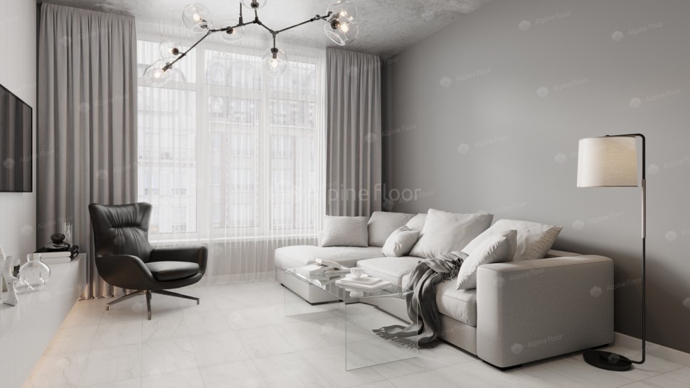 Виниловая плитка "Alpine Floor" Light Stone Брайс (608*303*2,5 мм) — купить в Перми