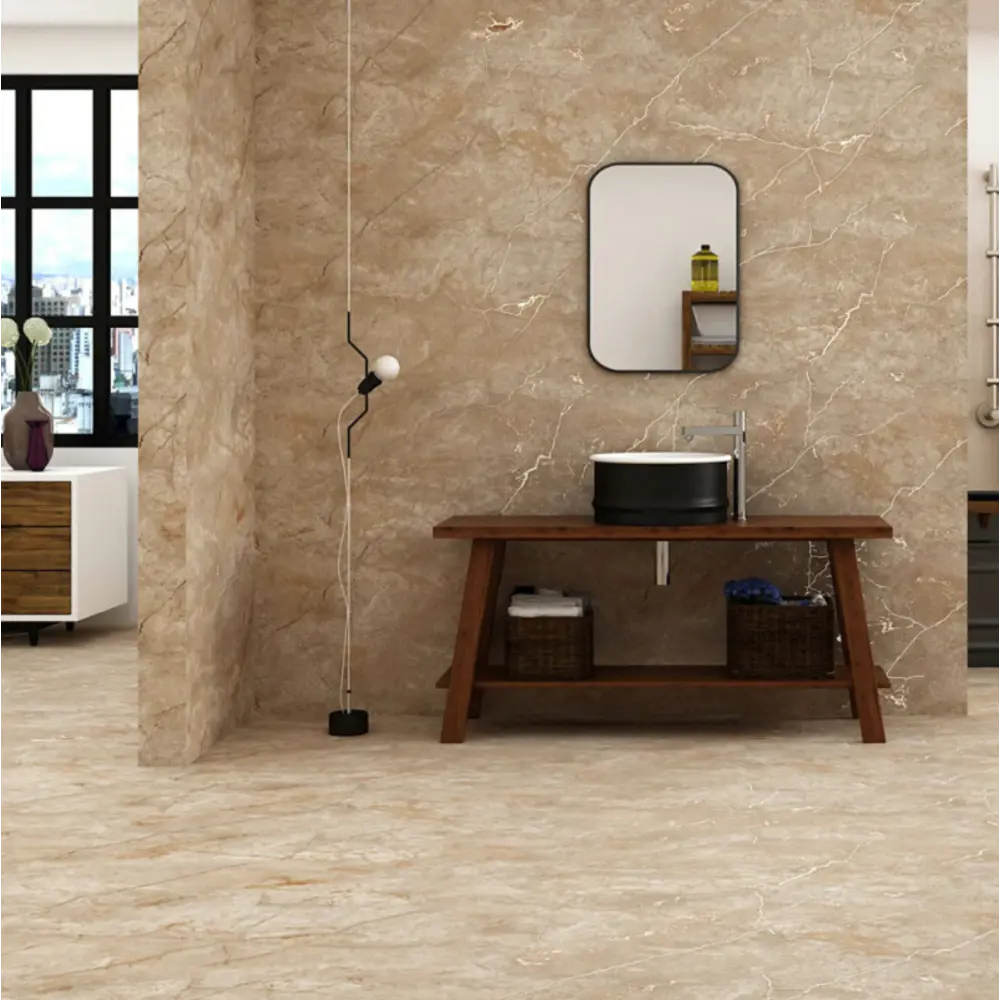 Керамогранит "Sonex" Mostaco natural карвинг 60x120см цвет светло-коричневый с прожилками — купить в Перми