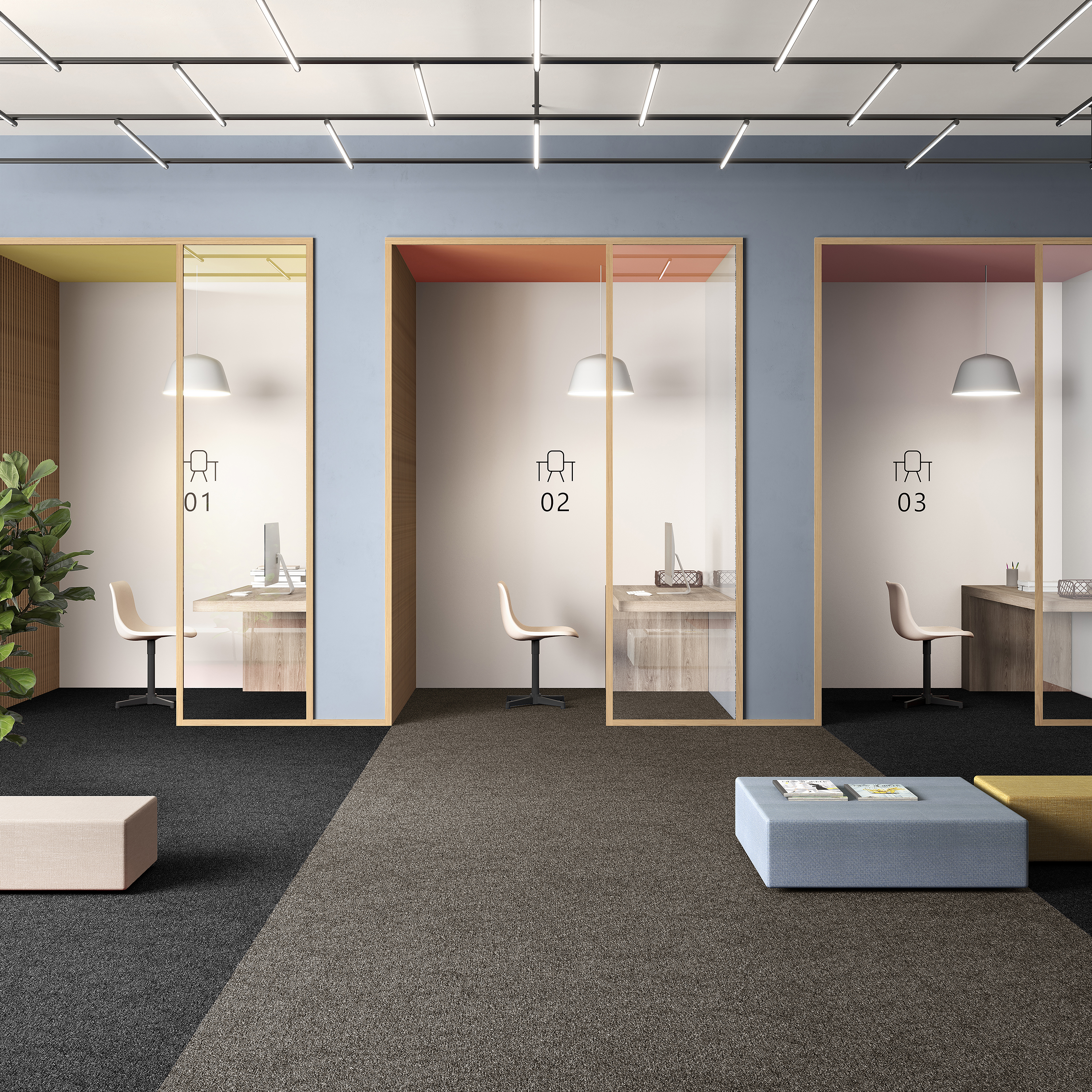 Ковровая плитка Medusa Tile 43 (500*500*5 мм) — купить в Перми