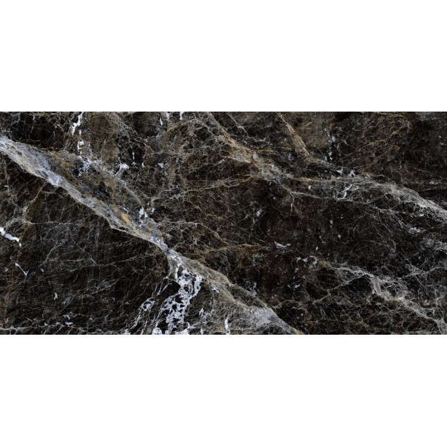 Керамогранит "Gresse" 600*1200 Simbel Carbon Чёрно-белый Мрамор — купить в Перми
