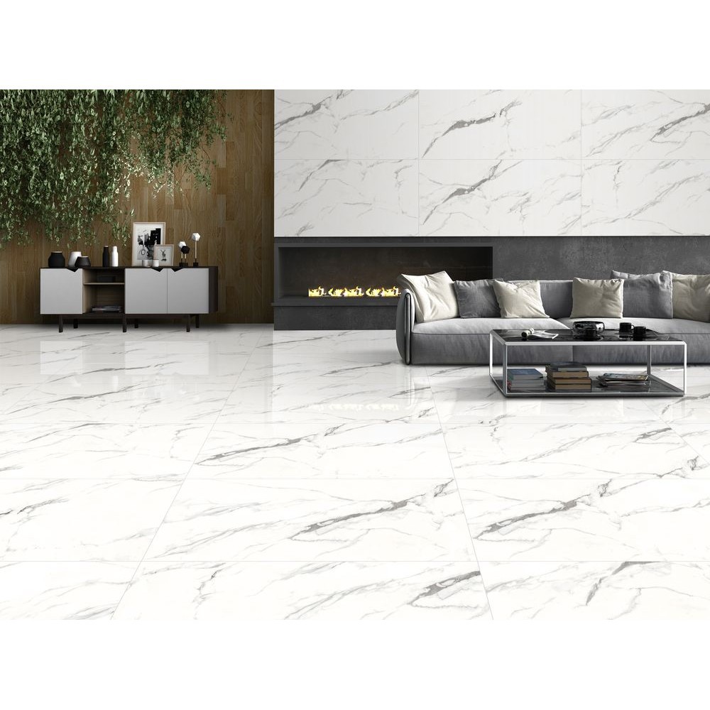 Керамогранит "Ennface" 600*1200 Polaris Glossy Полированный Белый — купить в Перми