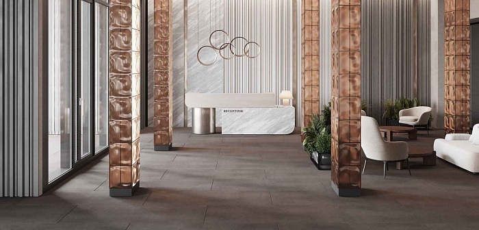 Плинтус "Estima" Cave (600*70 мм) Серый — купить в Перми