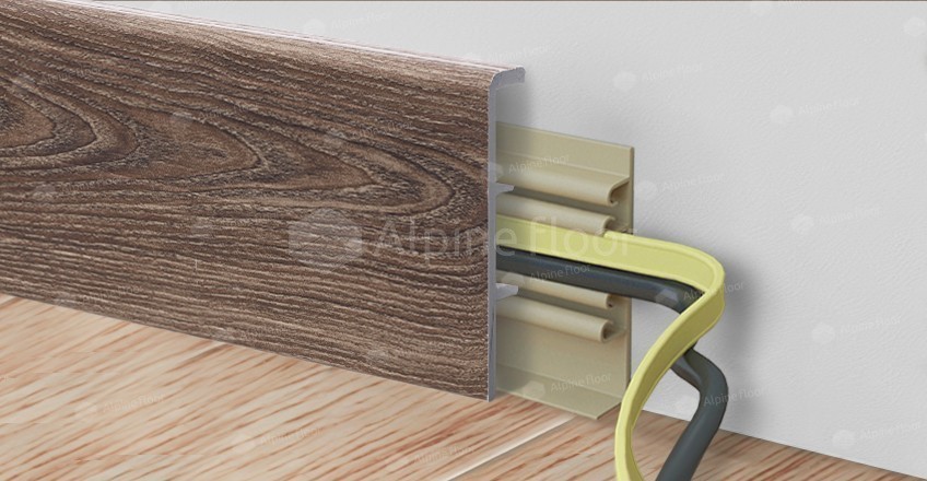 Напольный плинтус Rico Concept 80 Дуб фисташковый (2200*20*80 мм) — купить в Перми