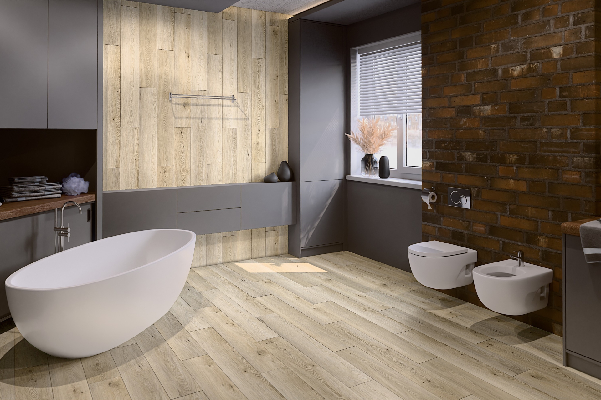 SPC ламинат «Damy Floor» Дуб Кавказский (1220*180*4 мм) — купить в Перми