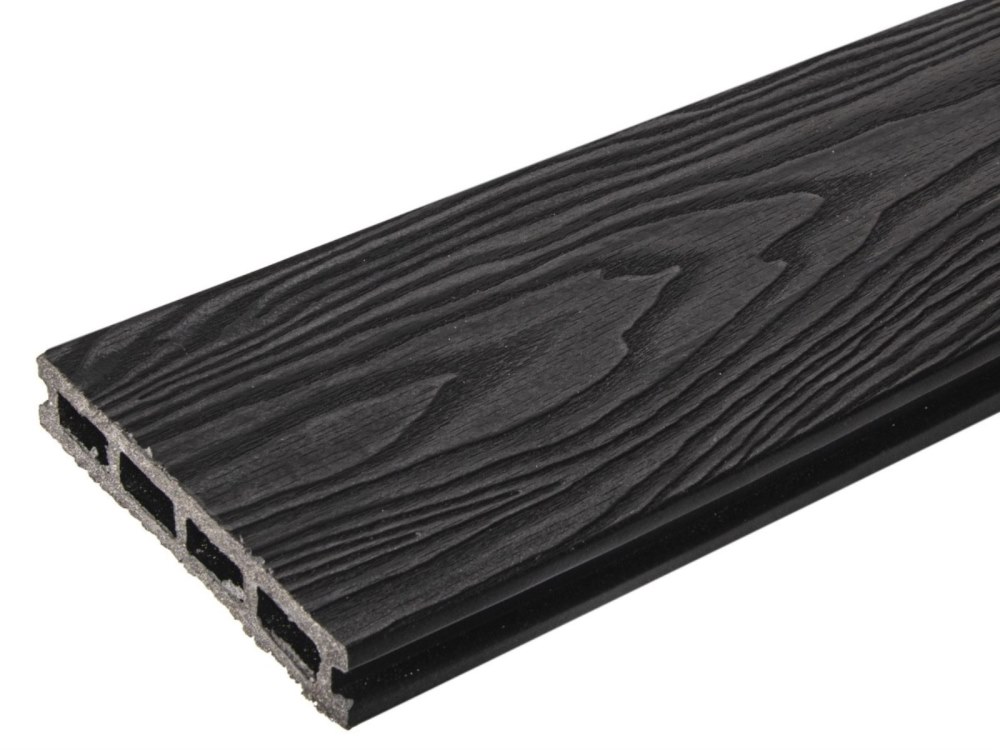Террасная доска антрацит TalverWood 150*25мм 3D+вельвет брашинг — купить в Перми